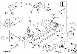 Fahrradheckträger diagram for BMW MINI Paceman R61 Cooper