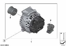 Alternator 120A diagram for BMW MINI R56 One