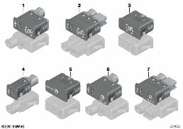 USB/AUX-IN SOCKET diagram for BMW X6 E71 40dX