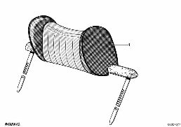 HEADREST FRONT diagram for BMW 5 Series E12 525