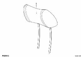 Kopfstütze vorne mech./el.verstellbar diagram for BMW 7 Series E32 750iL