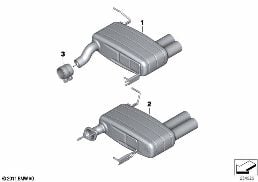BMW PERFORMANCE MUFFLER SYSTEM