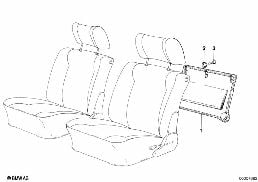 REAR PANEL diagram for BMW 5 Series E12 525