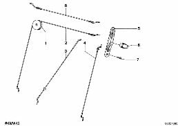 FRONT SEAT BACKREST UNLOCKING diagram for BMW 3 Series E21 320