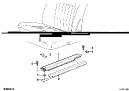 FRONT SEAT RAIL diagram for BMW 5 Series E12 525