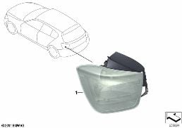 Sada na přestavbu zadní světla LED diagram for BMW 1 Series F20 M135iX