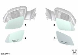 MIRROR LENS (S430A) diagram for BMW 4 Series F32 428i