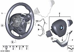 Volante deportivo con Airbag diagram for BMW X3 F25 35iX