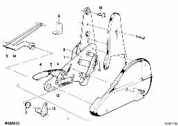 FITTING F RECLINING FRONT SEAT diagram for BMW 3 Series E21 320