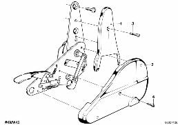 SEAT FRONT SEAT COVERINGS diagram for BMW 3 Series E21 320