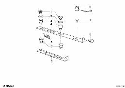 FRONT SEAT-HEAD REST SUPPORT RETAINER diagram for BMW 3 Series E21 320