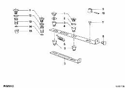 HEAD REST SUPPORT diagram for BMW 5 Series E28 525i