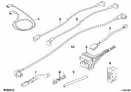 維修導線 CIC，CCC / 顯示屏 diagram for BMW X5 E70 3.0sd