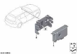 ECU FOR CAMERA-BASED DRIVER SUPPORT diagram for BMW 1 Series F20 LCI 114d