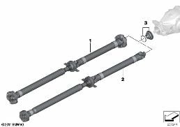 DRIVESHAFT / RECESSED NUT diagram for BMW 1 Series F20 114i