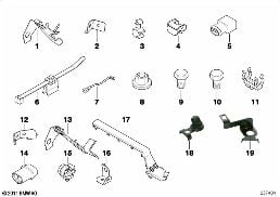 Elementy drobne diagram for BMW MINI R50 Cooper