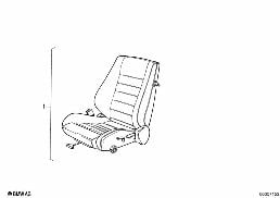 BMW SPORTS SEAT diagram for BMW 3 Series E30 325i