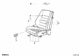 Trzpień spręż./Pokrycie fot. sport. BMW diagram for BMW 7 Series E23 733i