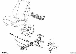 BMW SPORTS SEAT COVERINGS diagram for BMW 3 Series E30 325i