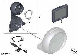 RETROFIT KIT MINI GPS PORTABLE diagram for BMW MINI R56 LCI Cooper S