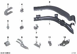 CABLE HARNESS FIXINGS diagram for BMW Z4 E89 35i