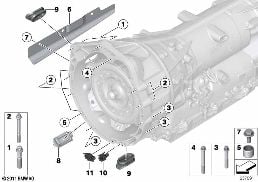 GEARBOX MOUNTING PARTS diagram for BMW X1 E84 20iX
