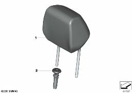 SEAT, FRONT, HEAD RESTRAINT diagram for BMW 2 Series F23 LCI 218d