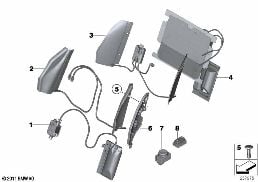 SEAT, FRONT, LUMBAR diagram for BMW 2 Series F23 LCI 218d