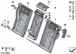 SEAT, REAR, SEAT FRAME, LOAD-THROUGH