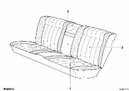 REAR COVER diagram for BMW 5 Series E12 525