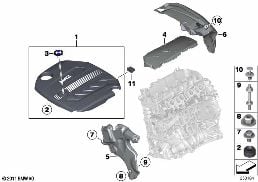 ENGINE ACOUSTICS diagram for BMW 3 Series F30 318d