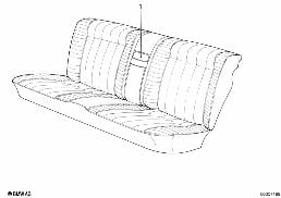 CENTER ARMREST REAR diagram for BMW 3 Series E30 325i
