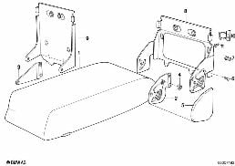 Podłokietnik do worka na narty diagram for BMW 5 Series E34 525td