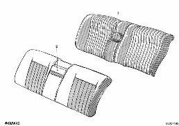 CENTER ARMREST REAR diagram for BMW 5 Series E12 525