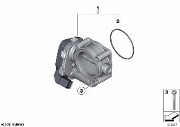 Przepustnica diagram for BMW 7 Series E65 745i