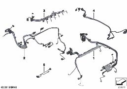 エンジン ワイア ハーネス diagram for BMW 7 Series F02 740Li