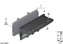 ON-BOARD MONITOR diagram for BMW 5 Series E61 LCI 530d