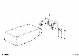 CENT.ARMR. REAR/TRUNKTHROUGH POSS. diagram for BMW 5 Series E34 530i
