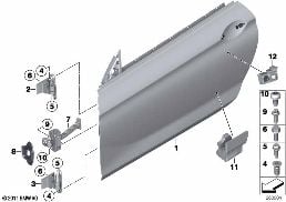 FRONT DOOR-HINGE/DOOR BRAKE