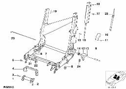 BMW SPORTS SEAT EL.ADJUST.PARTS diagram for BMW 8 Series E31 850Ci