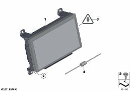 Central Information Display diagram for BMW MINI R56 Cooper