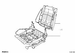 BMW REPAIR SPORTS SEAT diagram for BMW 3 Series E30 325i