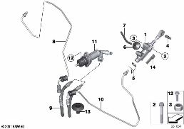CLUTCH CONTROL diagram for BMW 1 Series F21 116i