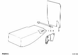 Armsteun achter diagram for BMW 5 Series E34 525ix