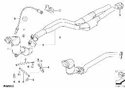 DIESEL CATALYST diagram for BMW 3 Series E46 330Cd