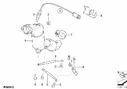 Catalizzatore Diesel diagram for BMW X3 E83 3.0d