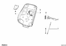 Κάθισμα μπροστά μηχανισμός απασφάλισης diagram for BMW 3 Series E36 325i