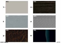 SAMPLE CHART WITH INTERIOR MOLDINGS diagram for BMW Z4 E89 35is