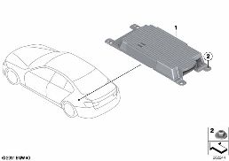 COMBOX TELEMATICS FOR GPS diagram for BMW 3 Series F31 320iX