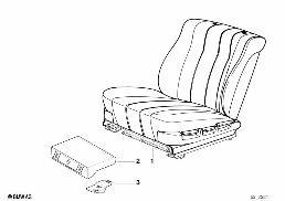 FRONT SEAT diagram for BMW 8 Series E31 850Ci